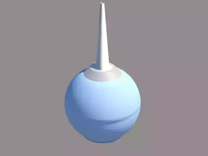 Enema ball with tip
