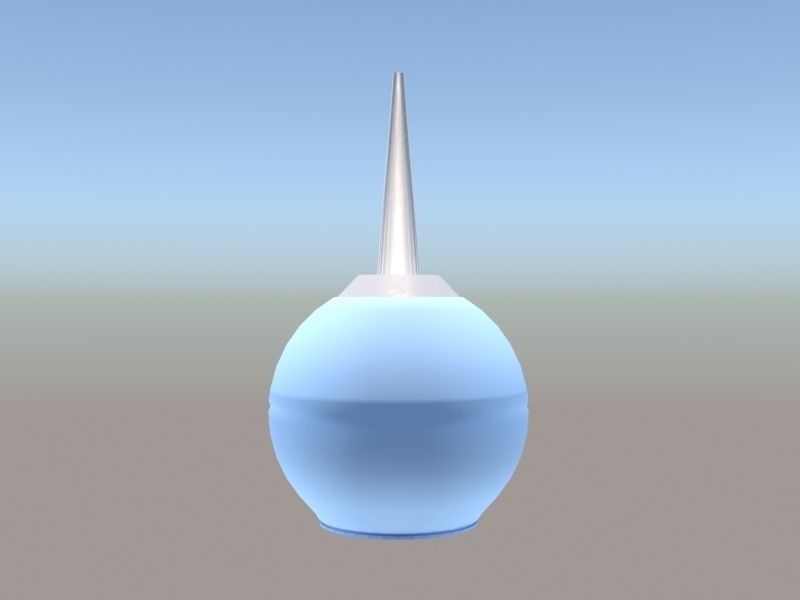 Enema ball with tip 3D model_1