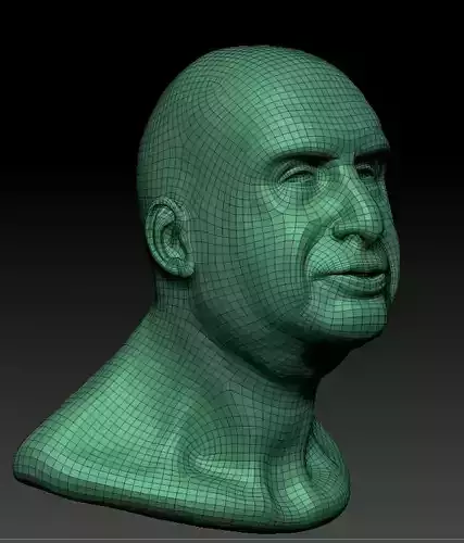 old man face 3d model