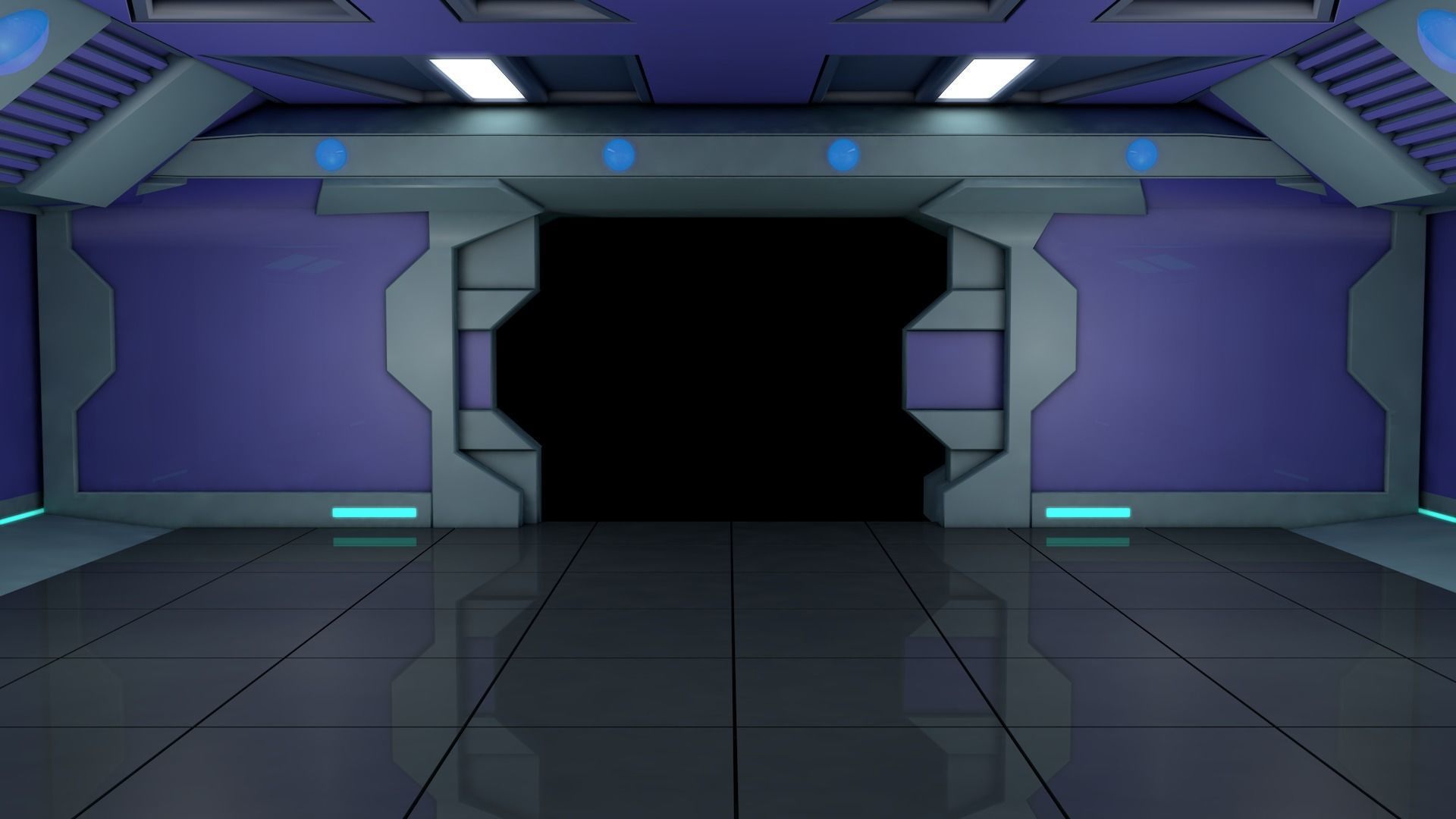 Sci Fi Interior 3D model_6