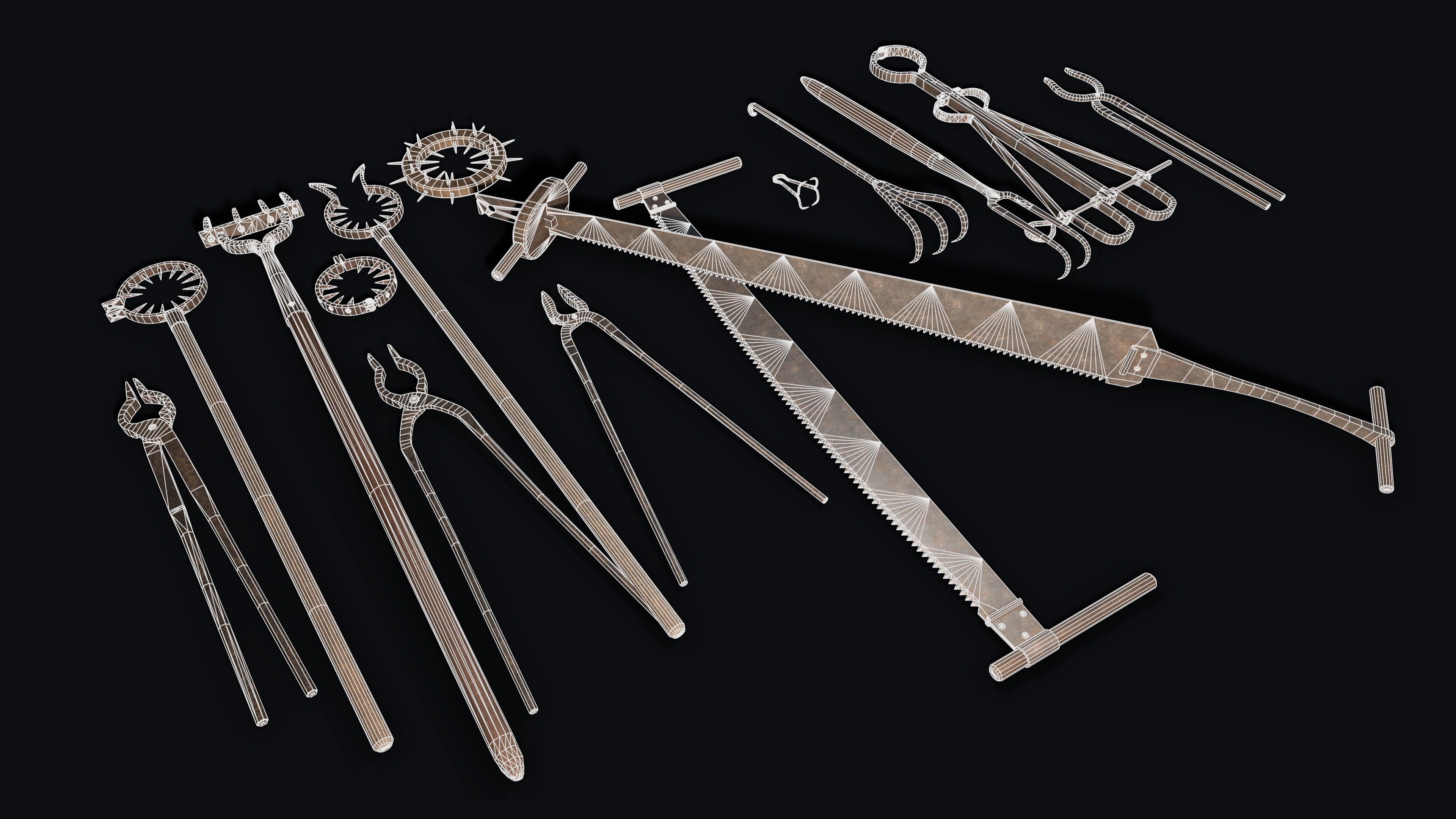 Inquisition - Tools Low-poly 3D model_17