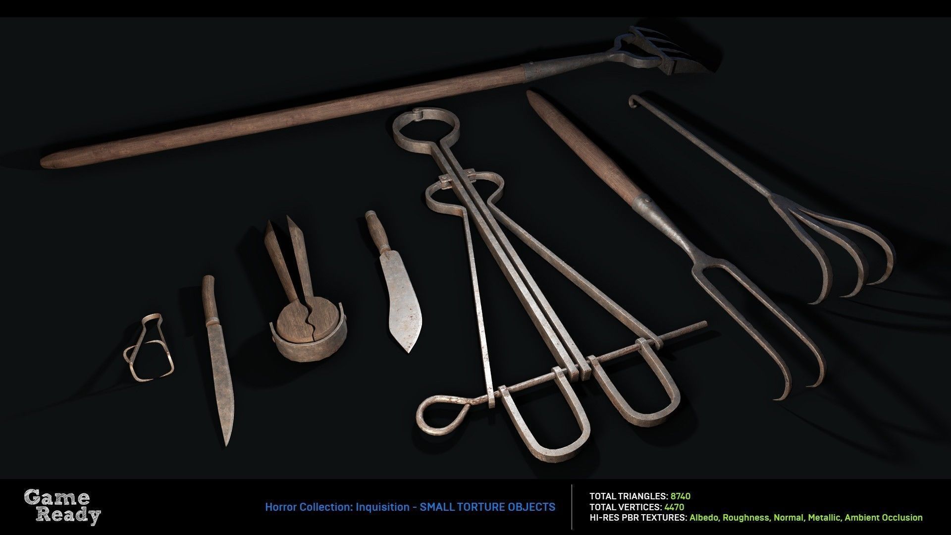 Inquisition - Tools Low-poly 3D model_5
