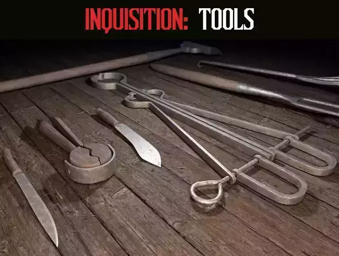 Inquisition - Tools Low-poly 3D model