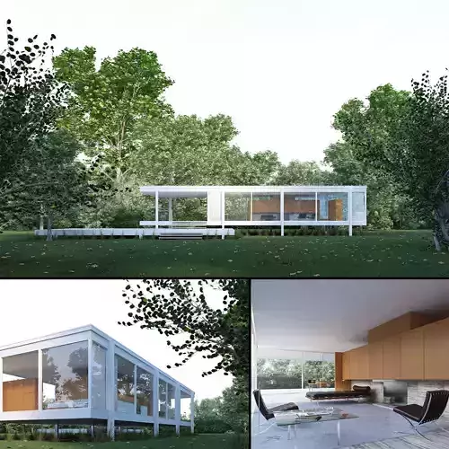 Farnsworth House 3D model