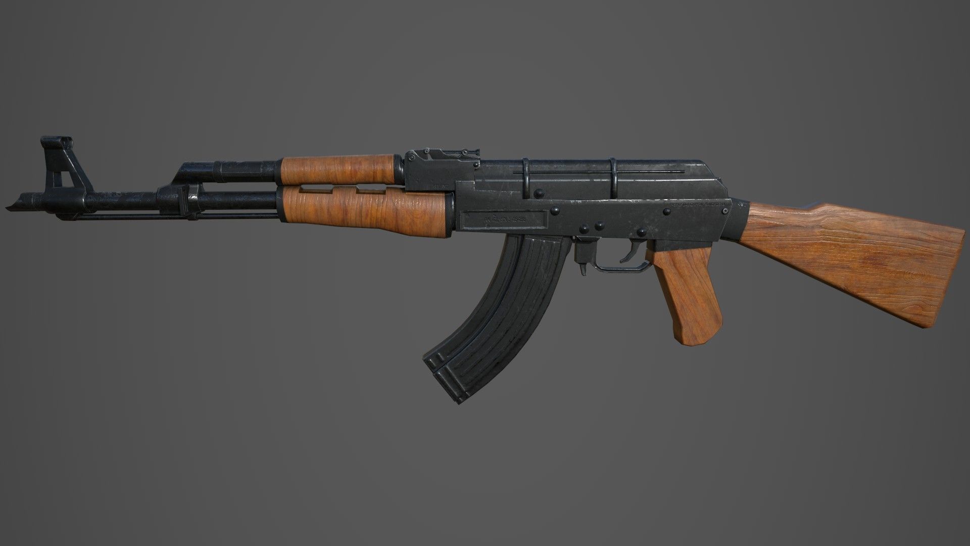 Low poly Guns Pack Low-poly 3D model_4