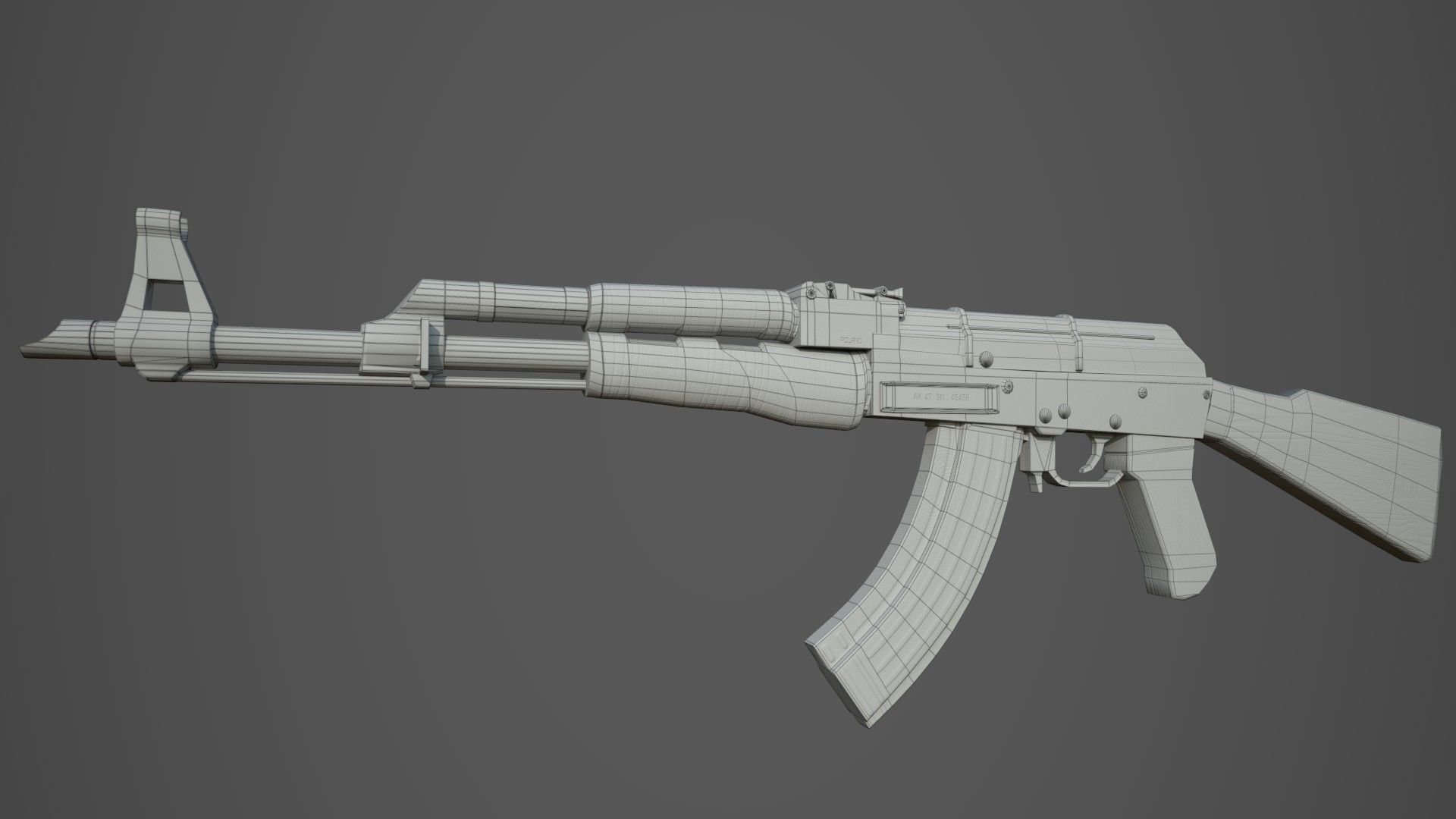 Low poly Guns Pack Low-poly 3D model_6