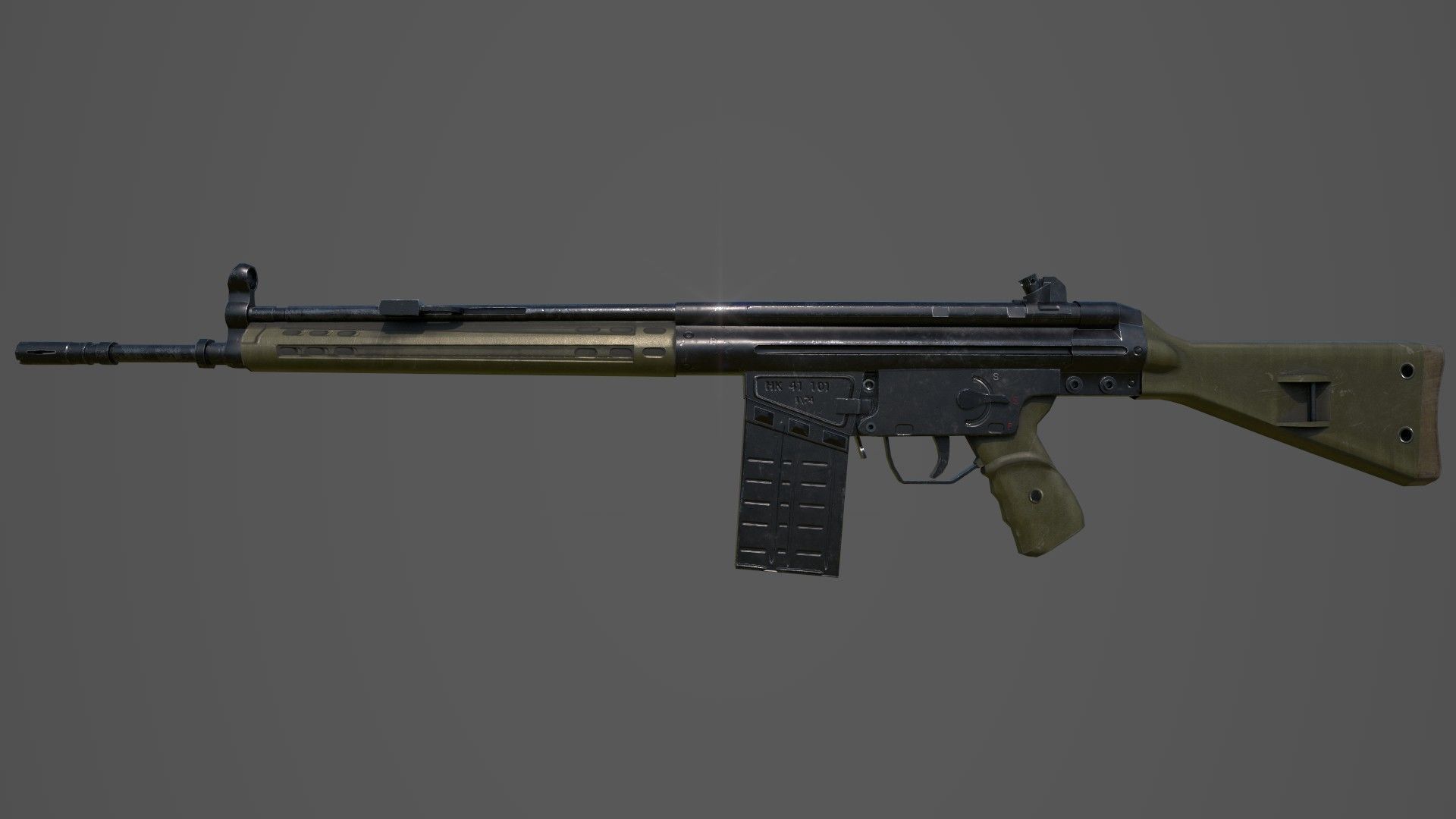 Low poly Guns Pack Low-poly 3D model_7