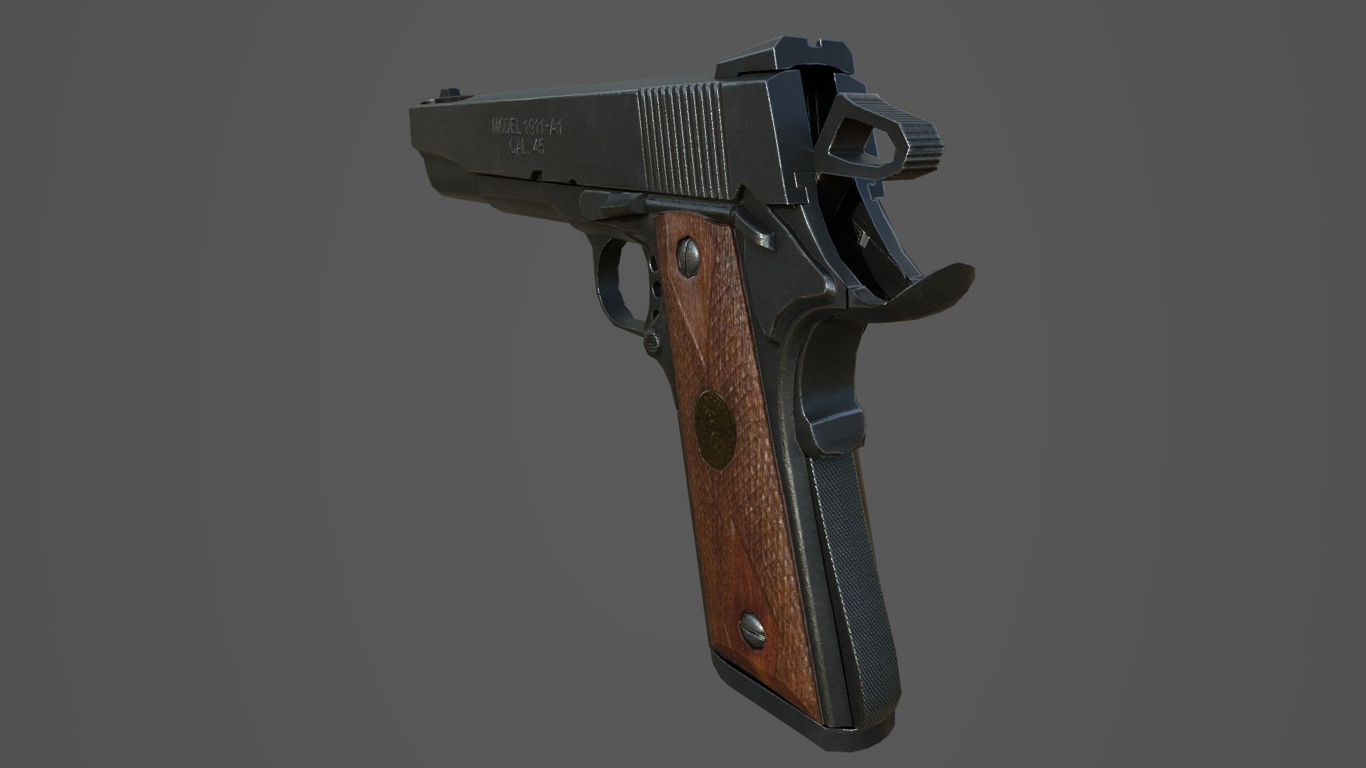 Low poly Guns Pack Low-poly 3D model_15