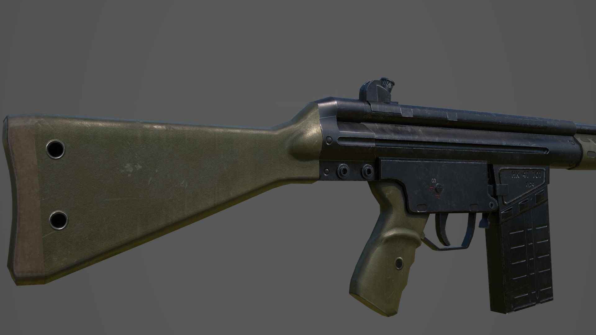 Low poly Guns Pack Low-poly 3D model_10