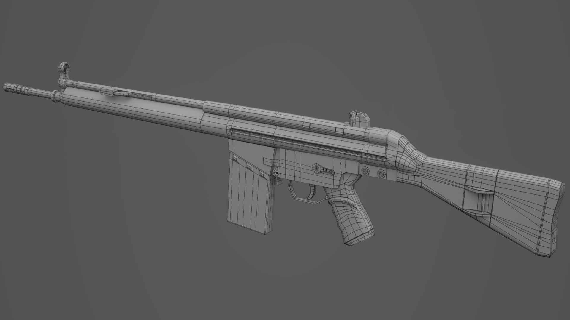 Low poly Guns Pack Low-poly 3D model_13