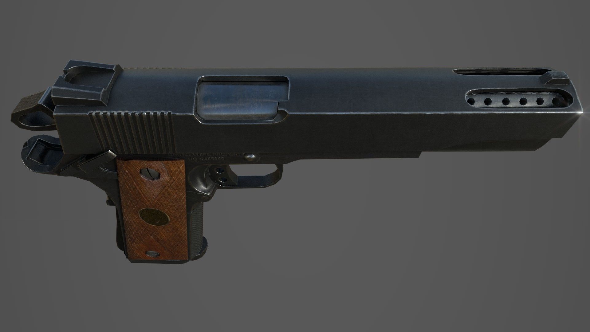 Low poly Guns Pack Low-poly 3D model_17