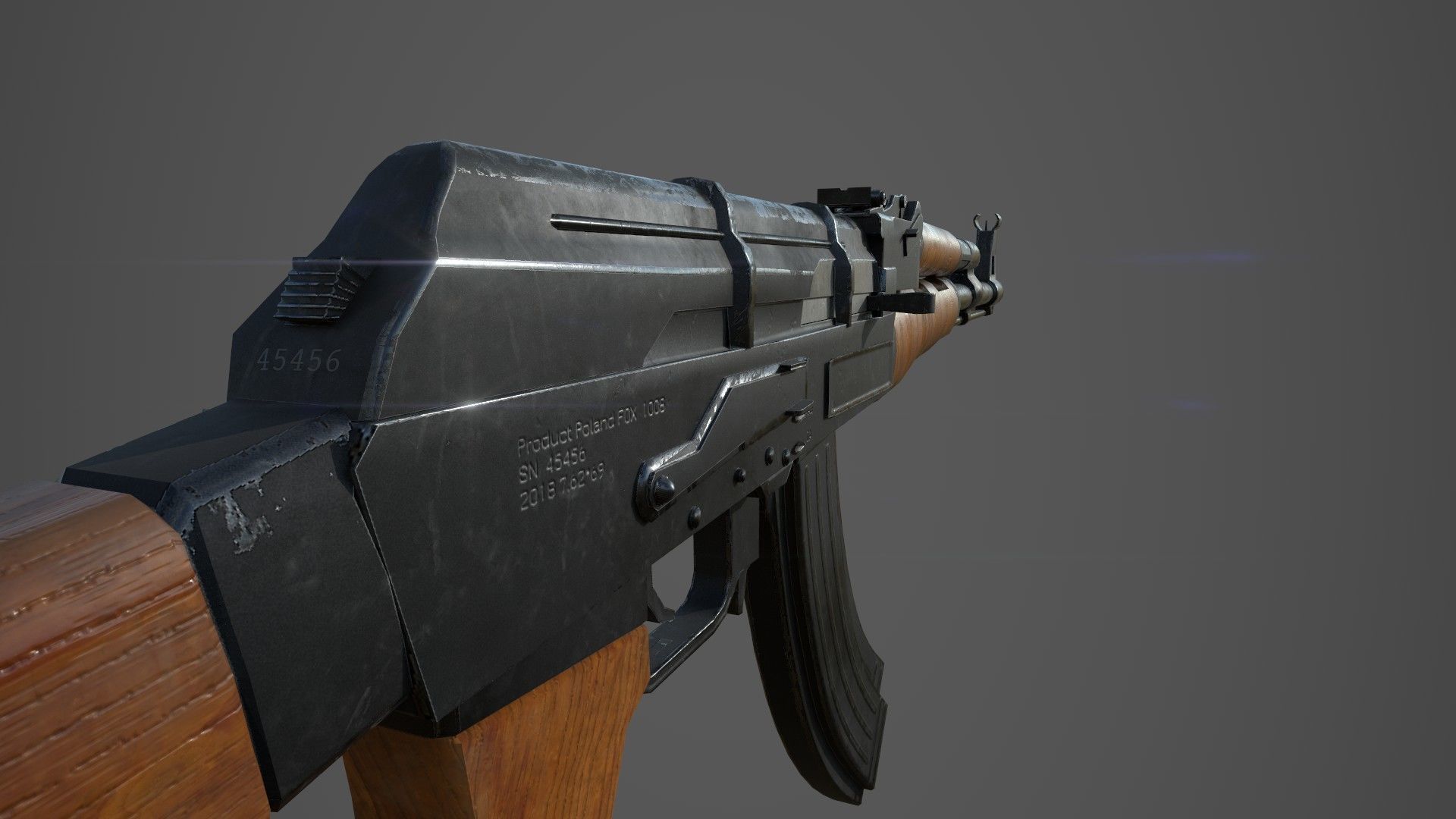 Low poly Guns Pack Low-poly 3D model_1