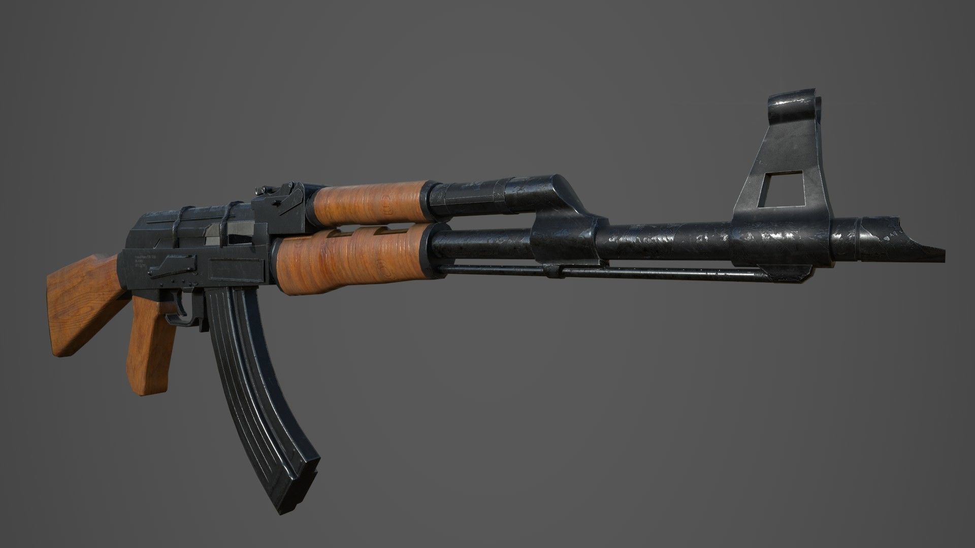 Low poly Guns Pack Low-poly 3D model_2