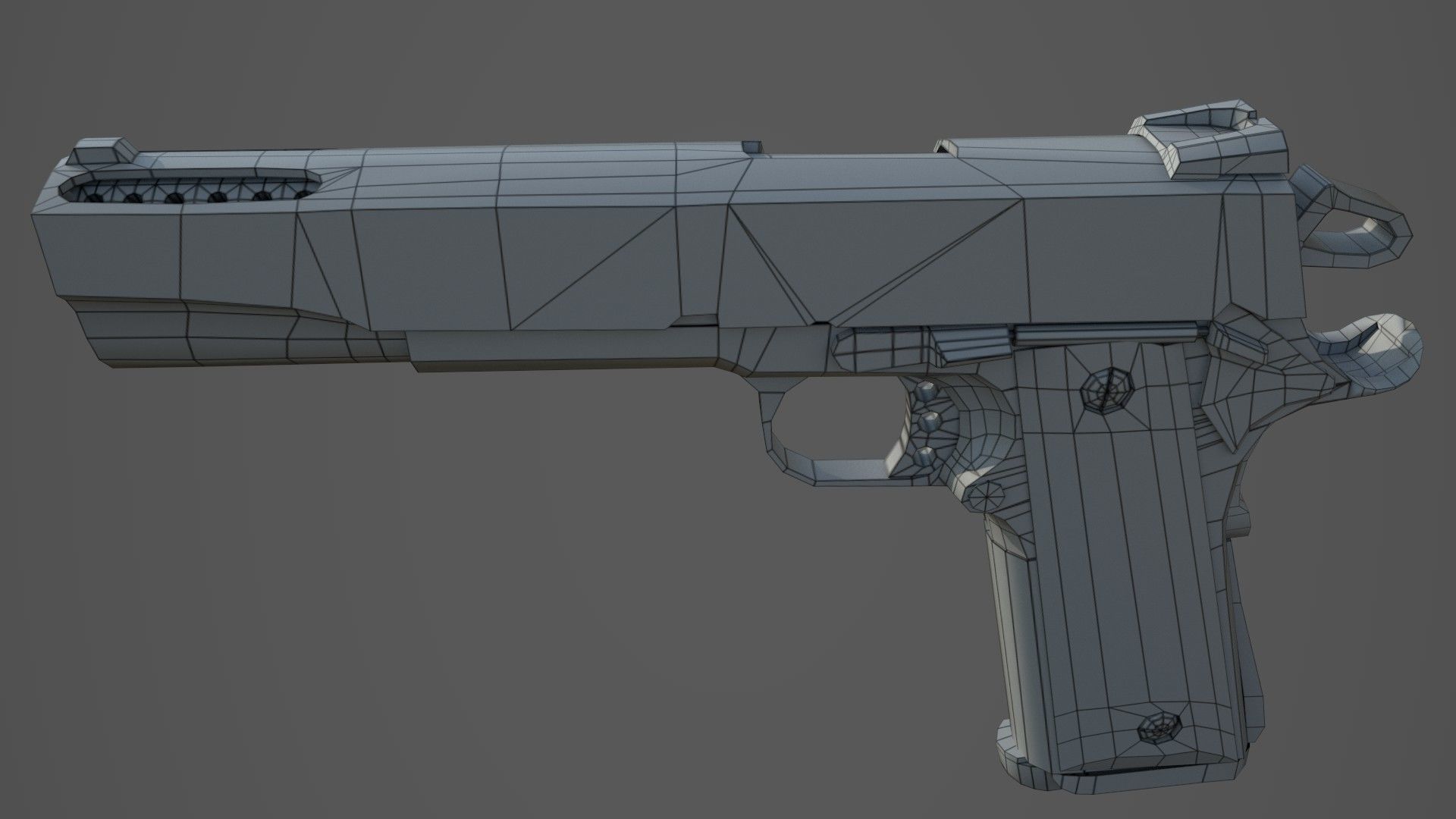 Low poly Guns Pack Low-poly 3D model_19