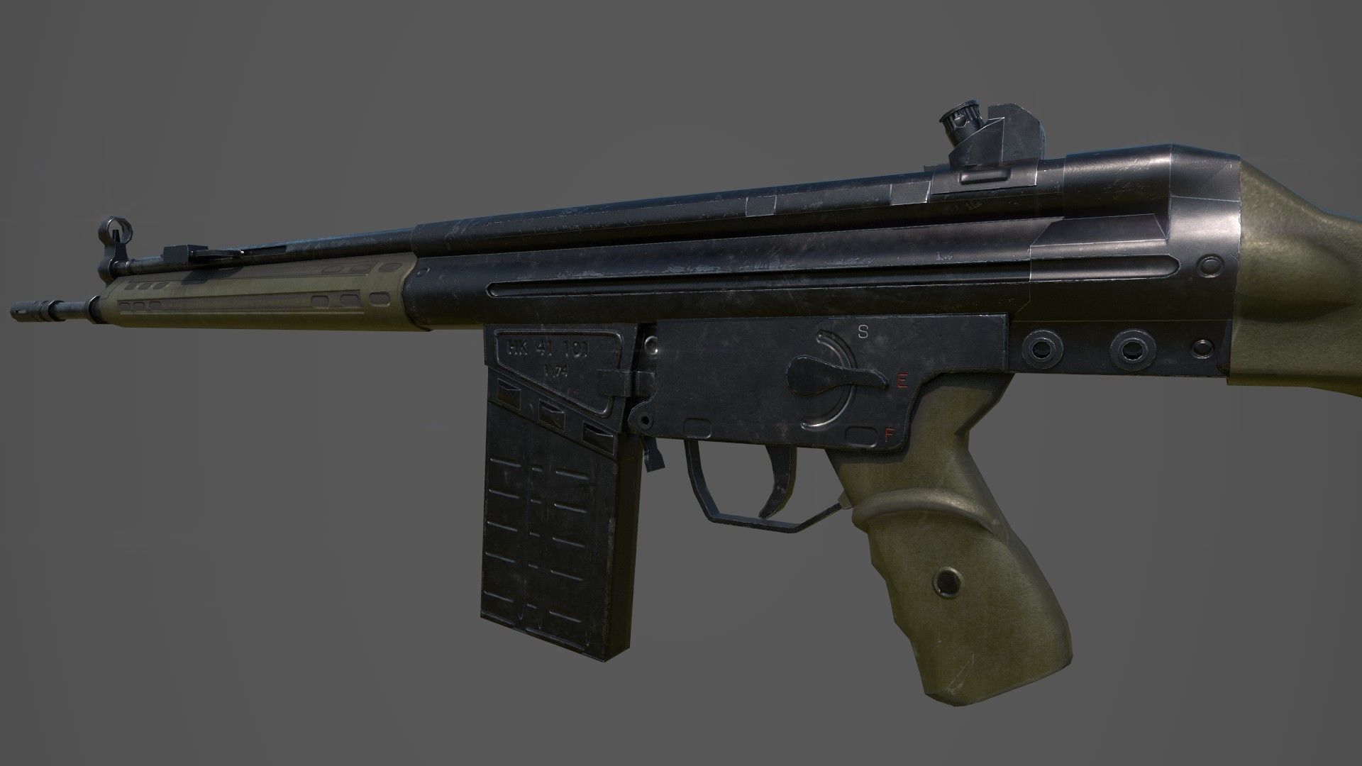 Low poly Guns Pack Low-poly 3D model_8