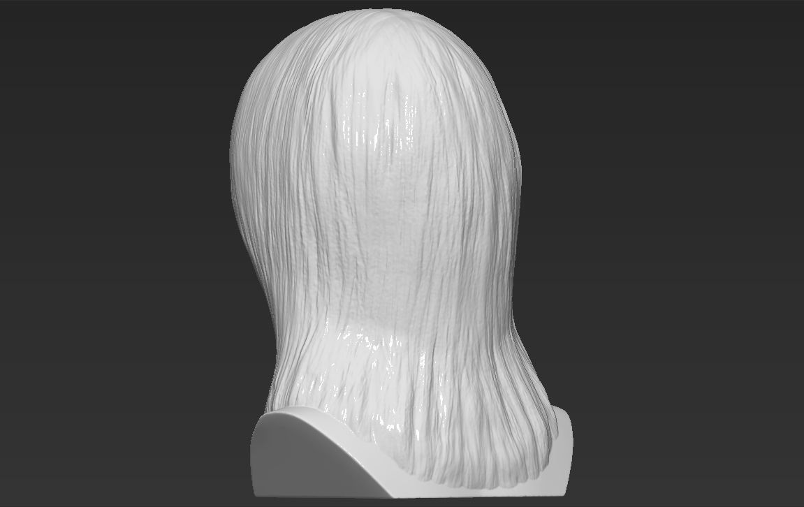 Kendall Jenner bust 3D printing ready stl obj formats 3D print model_5