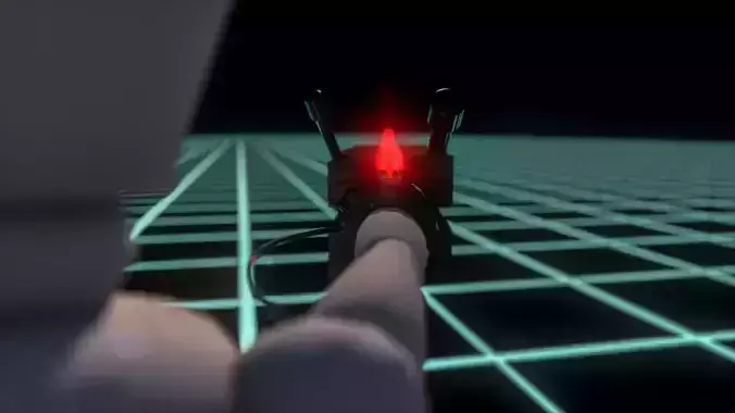 Gravity Particle Launcher  Blame Tsutomu Nihei Low-poly 3D model