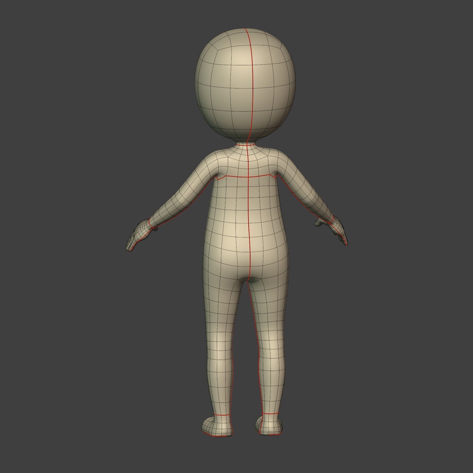 Cartoon Stickman - Man - Character - with IK and FK Rig  Low-poly 3D model_13