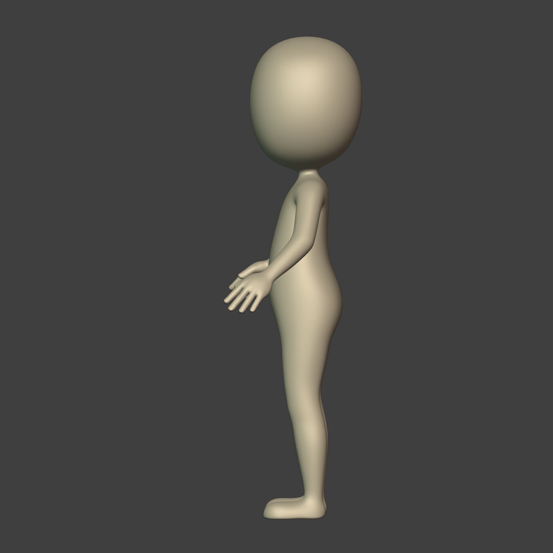Cartoon Stickman - Man - Character - with IK and FK Rig  Low-poly 3D model_10