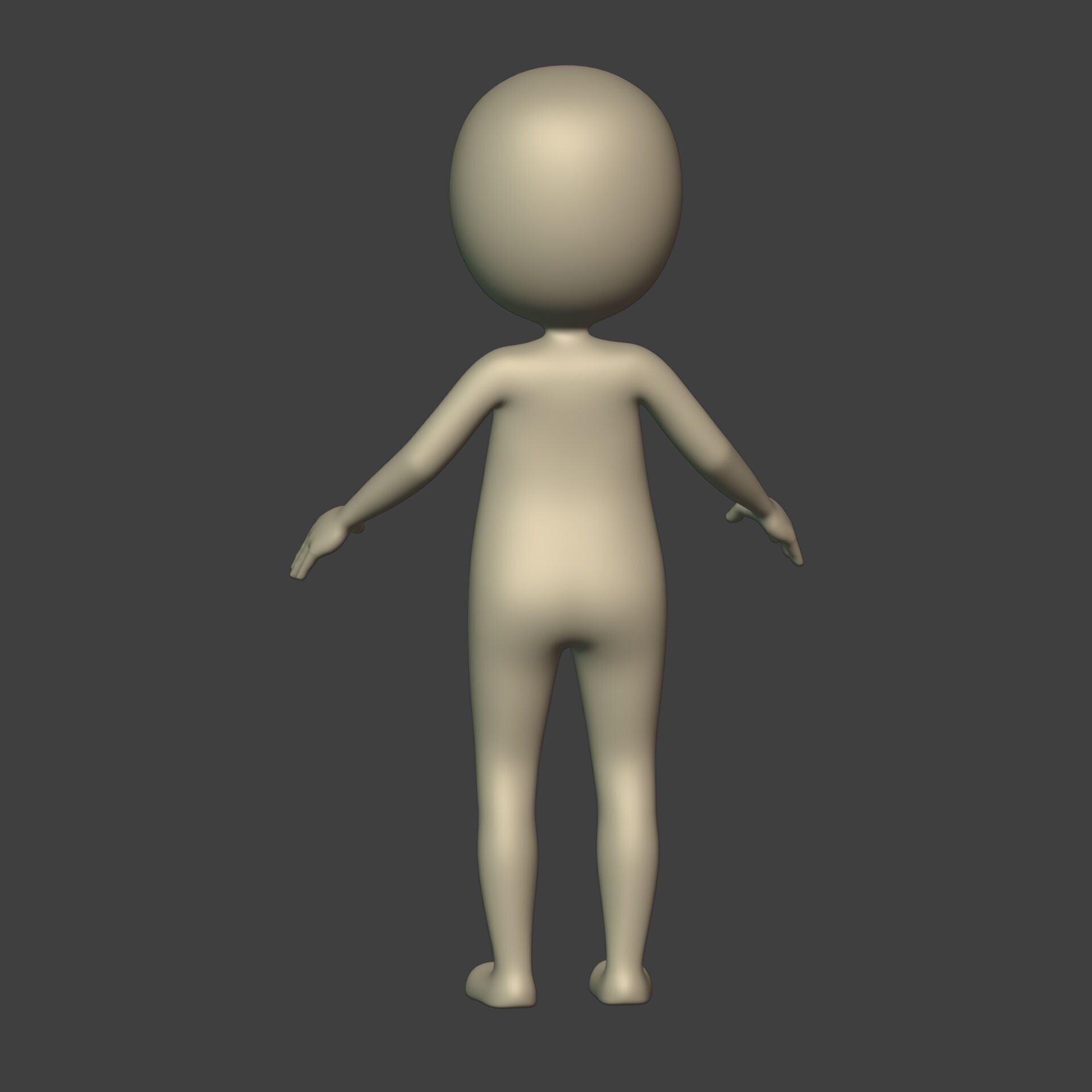 Cartoon Stickman - Man - Character - with IK and FK Rig  Low-poly 3D model_12