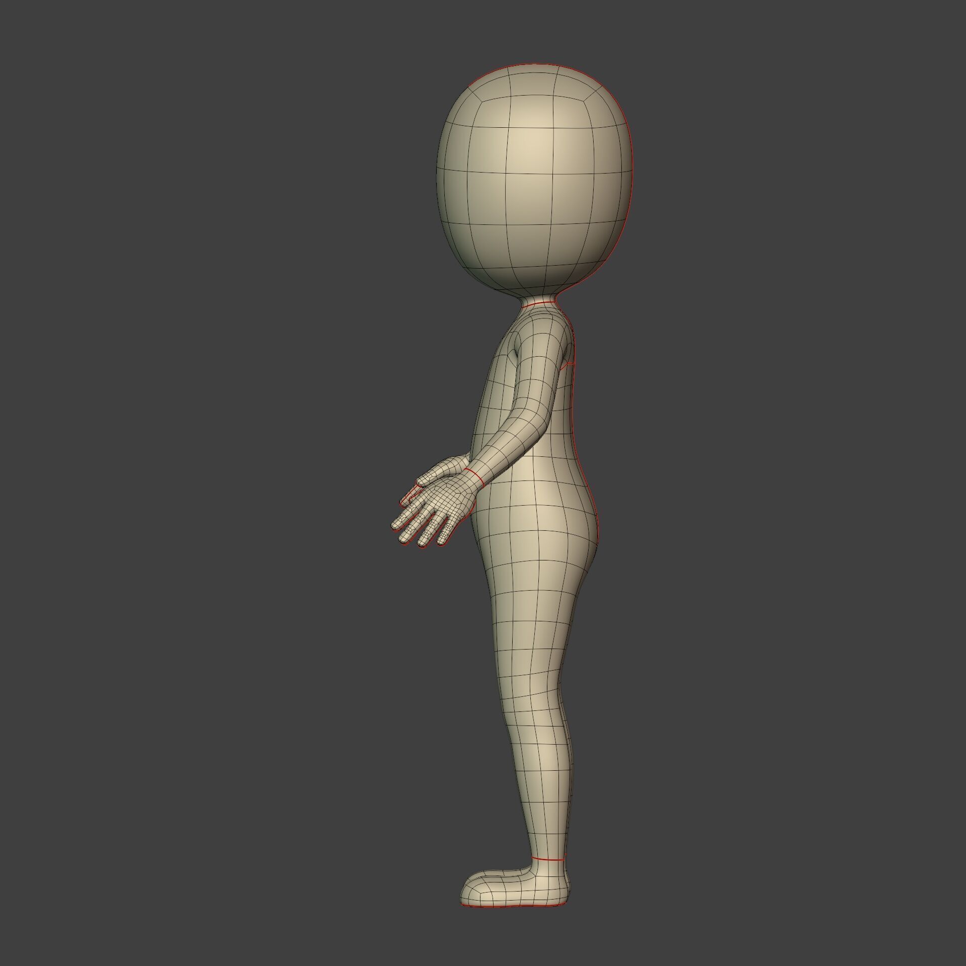 Cartoon Stickman - Man - Character - with IK and FK Rig  Low-poly 3D model_11