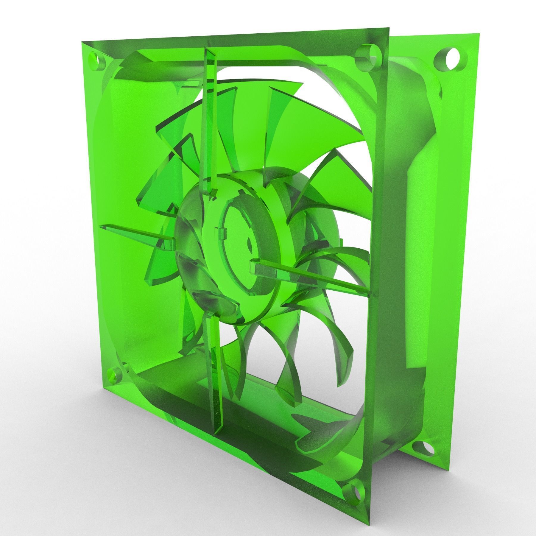 CPU-Fan - Processor Fan 3D model_3