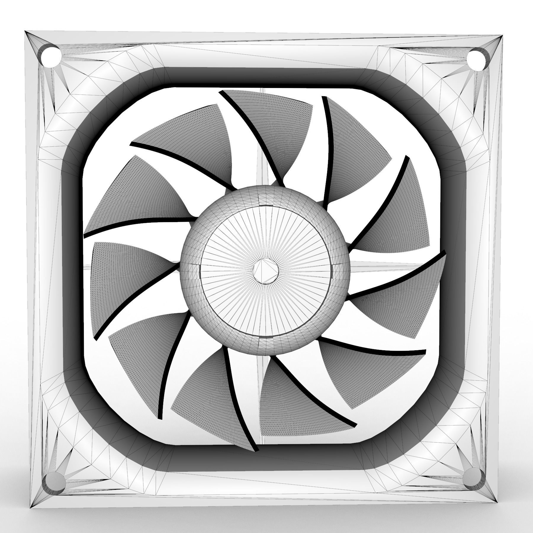 CPU-Fan - Processor Fan 3D model_5