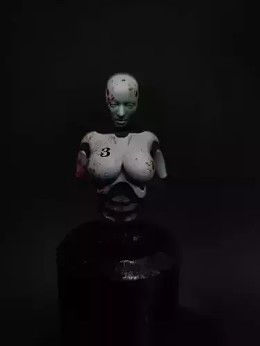 Female Android Bust - Lela