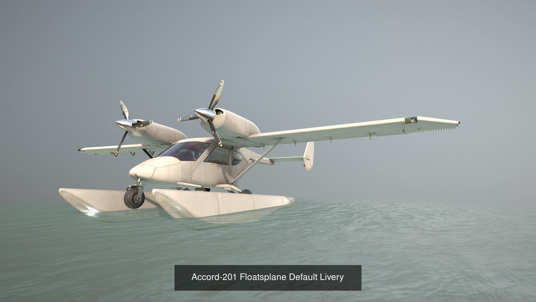Accord-201 Floatsplane with four liveries 3D Model Collection_5