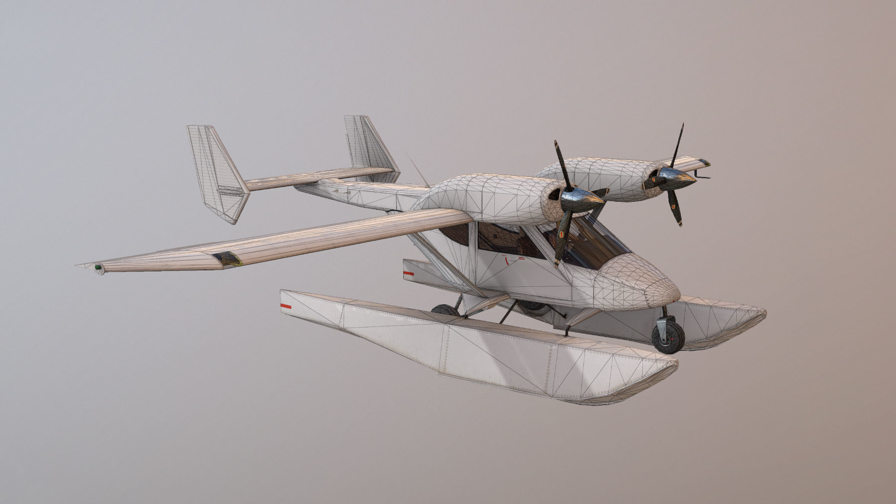 Accord-201 Floatsplane with four liveries 3D Model Collection_24