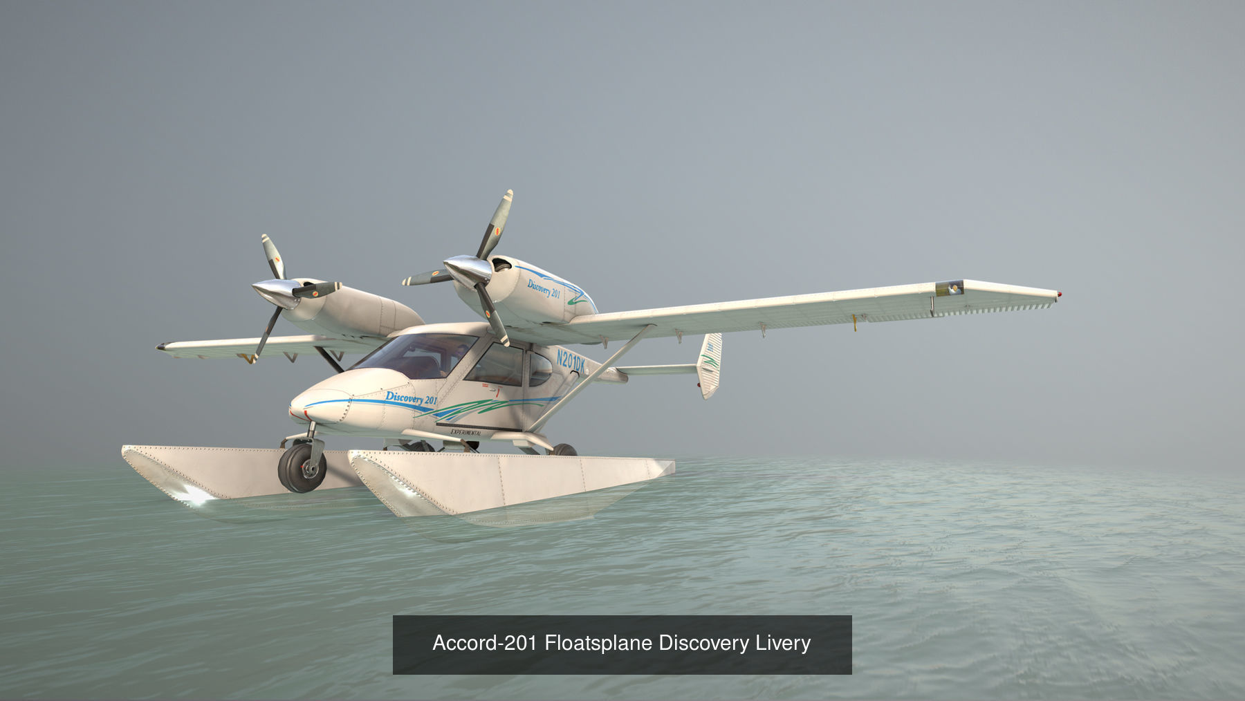 Accord-201 Floatsplane with four liveries 3D Model Collection_2