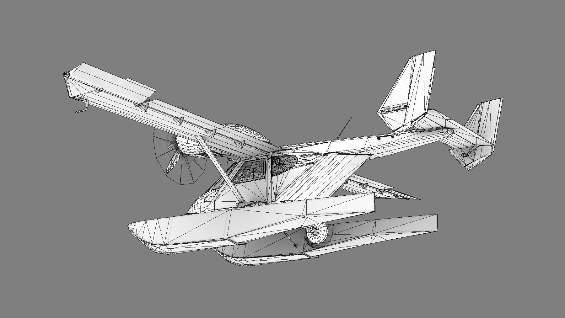 Accord-201 Floatsplane with four liveries 3D Model Collection_27