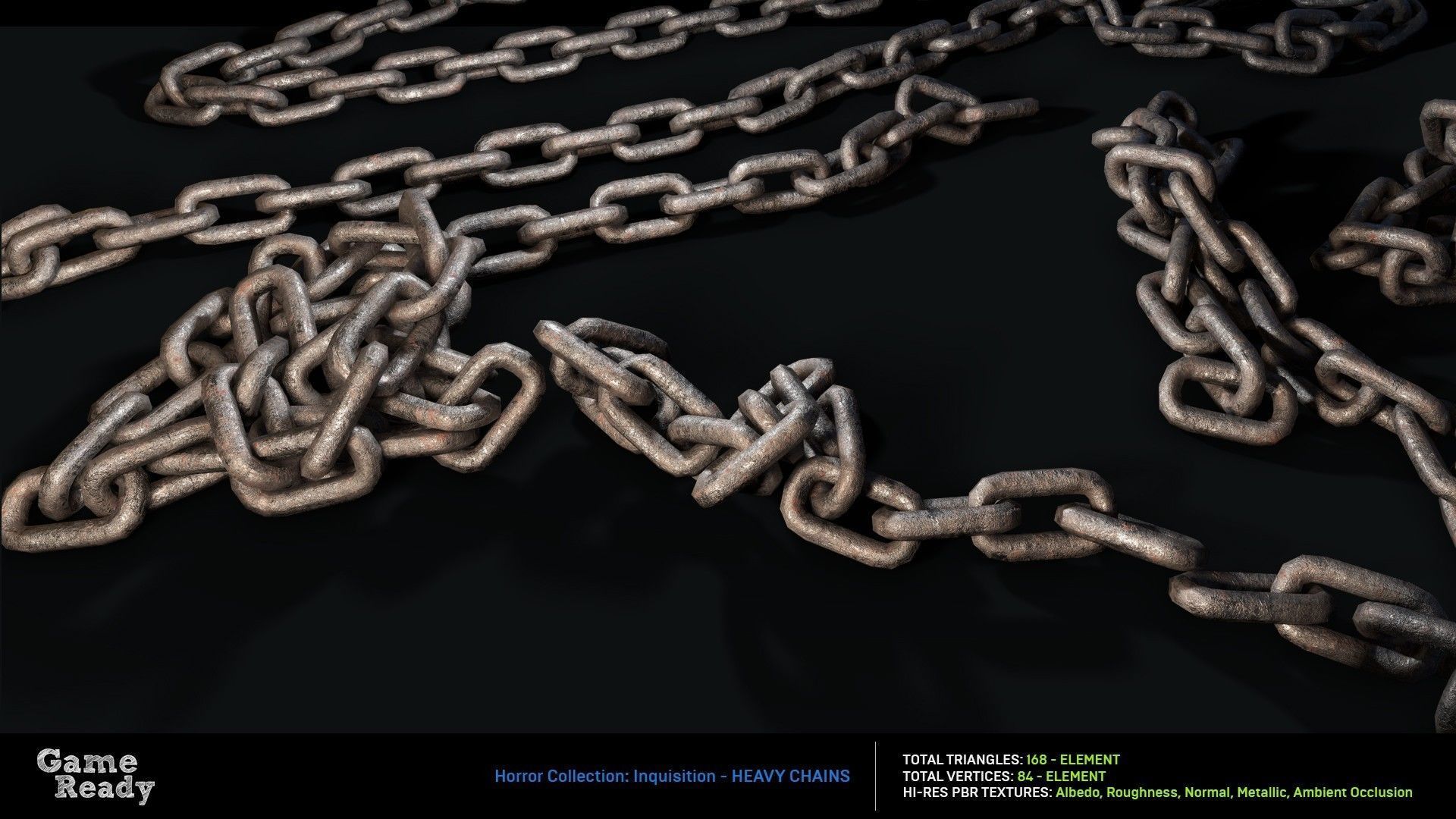 Inquisition - Chains Low-poly 3D model_1