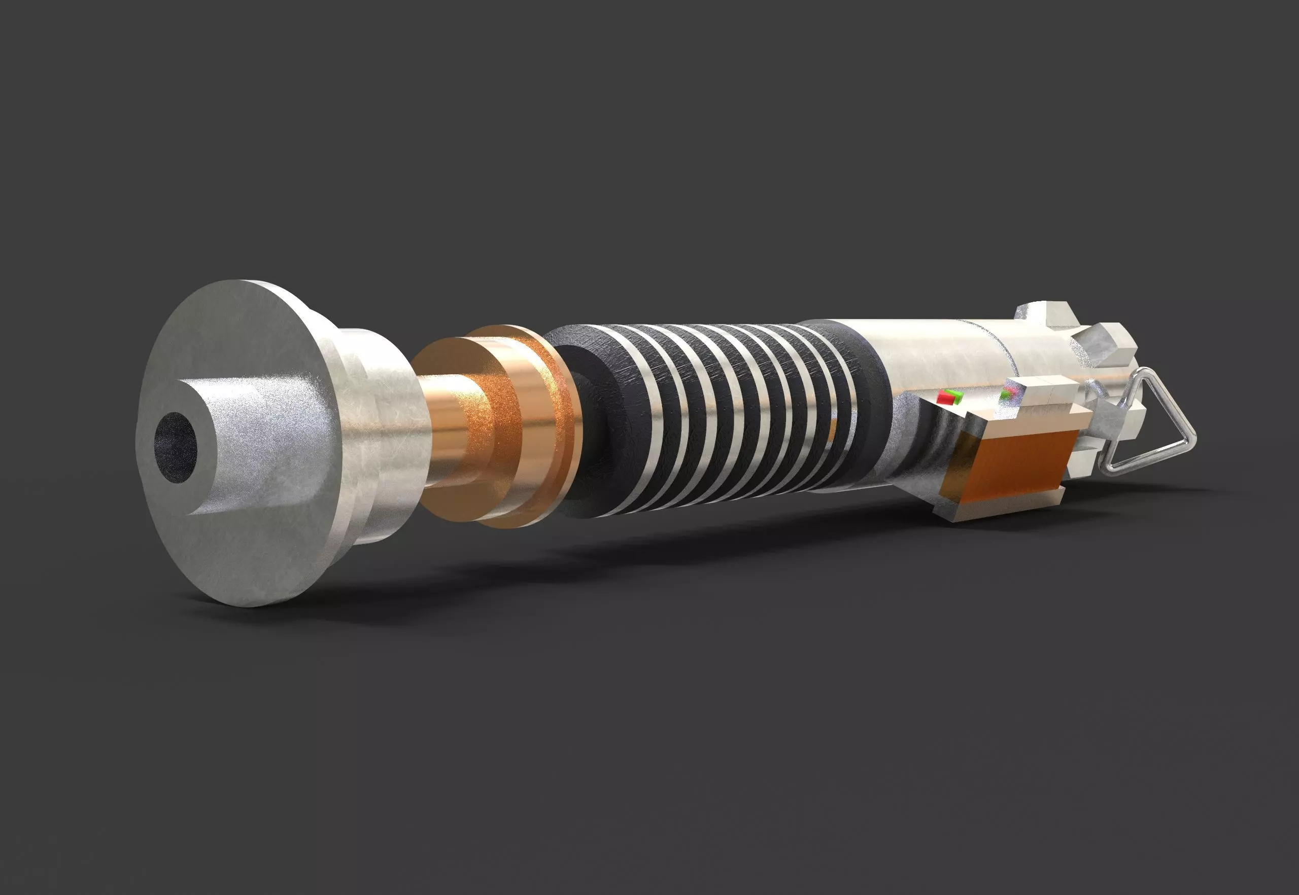 Luke Skywalker lightsaber 3D print model_0