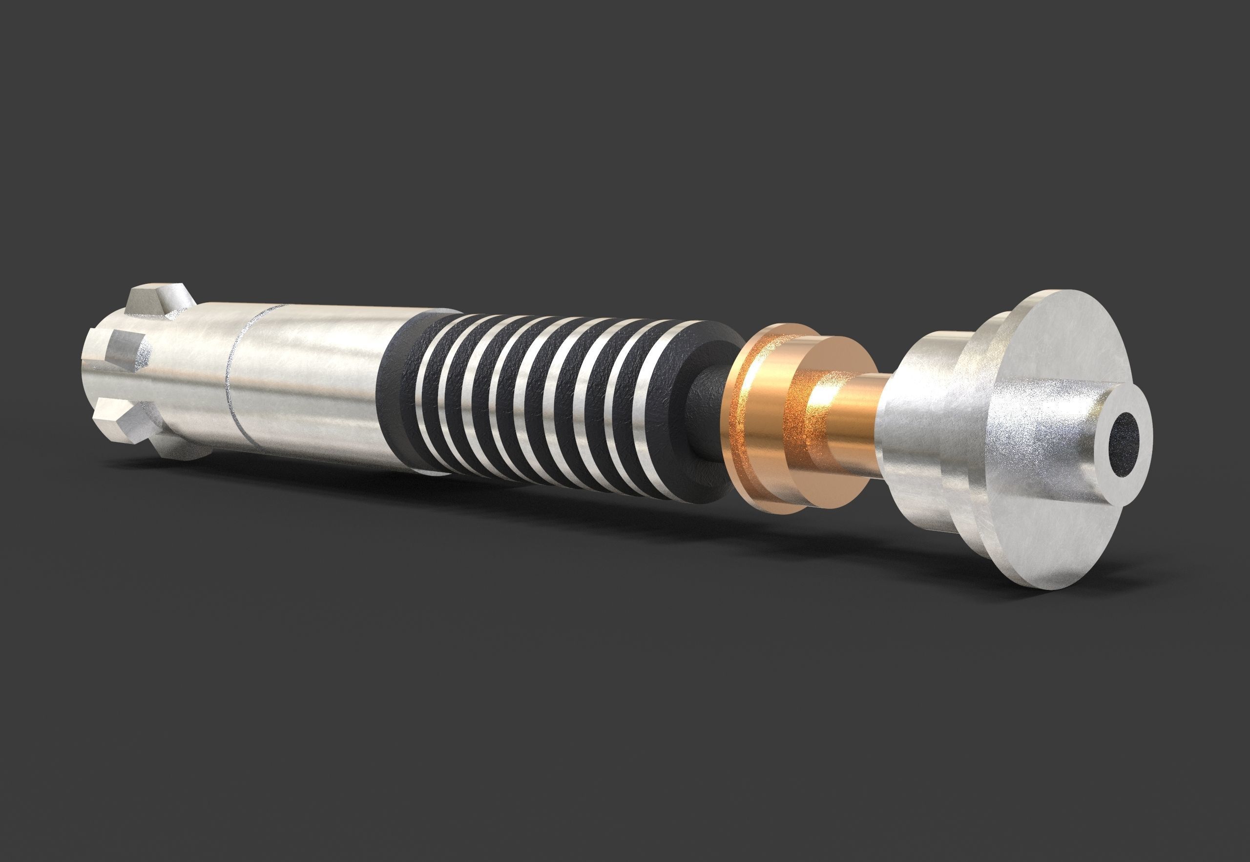 Luke Skywalker lightsaber 3D print model_2