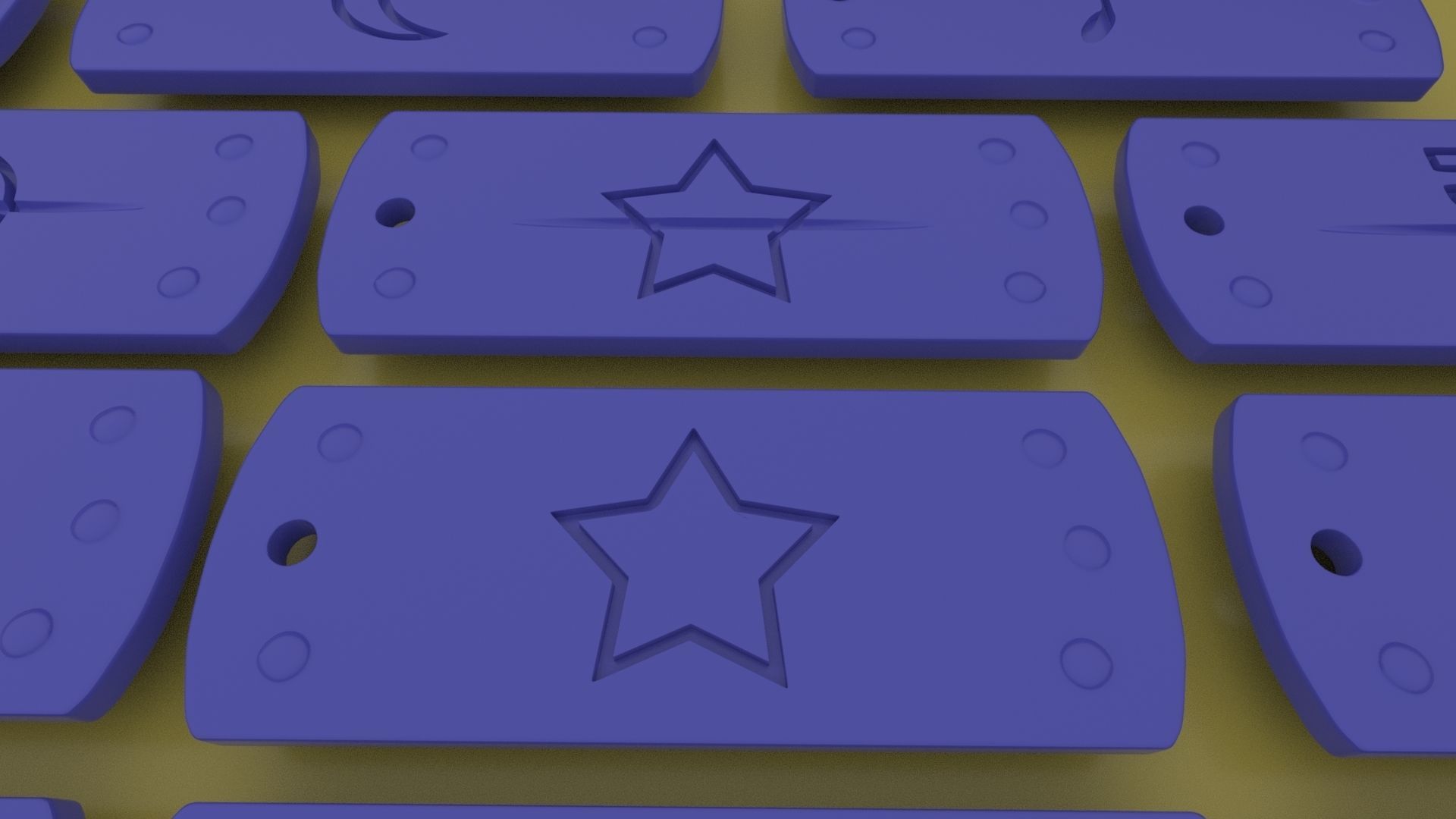 Naruto Village Symbols Keychains-necklace-bracelet 3d printable 3D print model_4