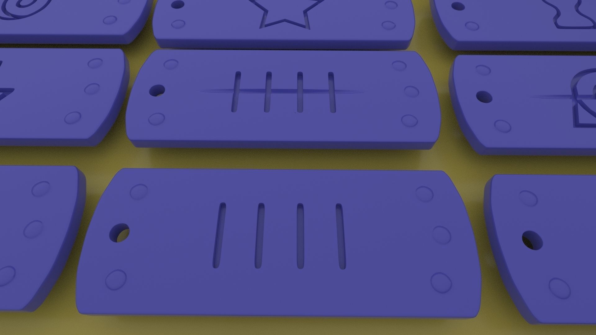 Naruto Village Symbols Keychains-necklace-bracelet 3d printable 3D print model_14