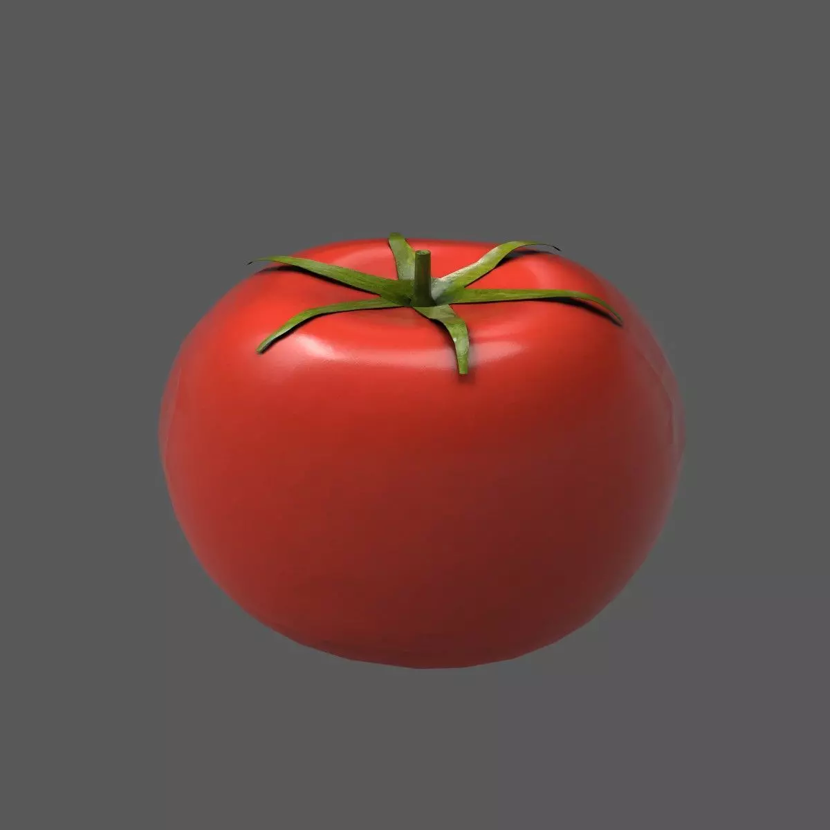 Tomato Low-poly 3D model_0