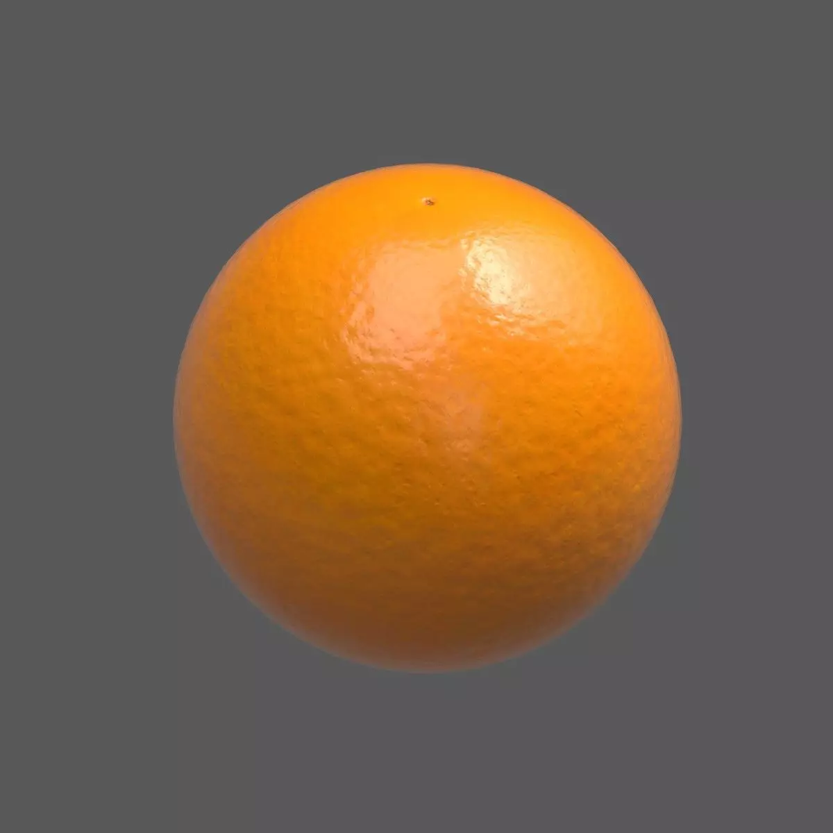 Orange Low-poly 3D model_0