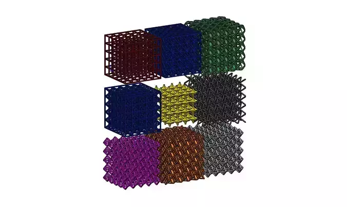3D Lattice Structures  3D print model