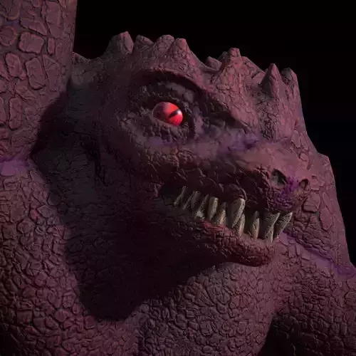 Monster humanoid creature Free low-poly 3D model