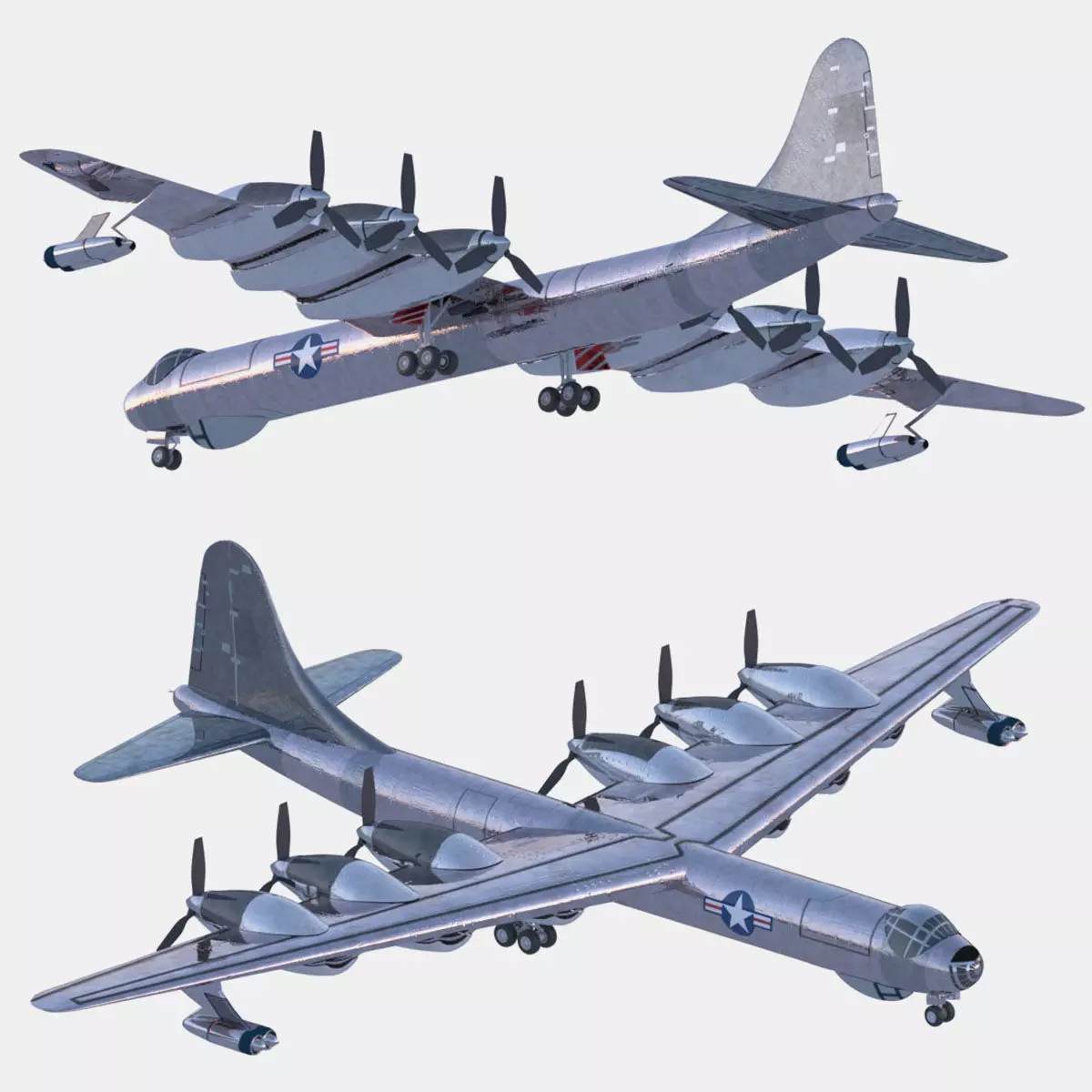 Convair B-36 Peacemaker 3D model_0