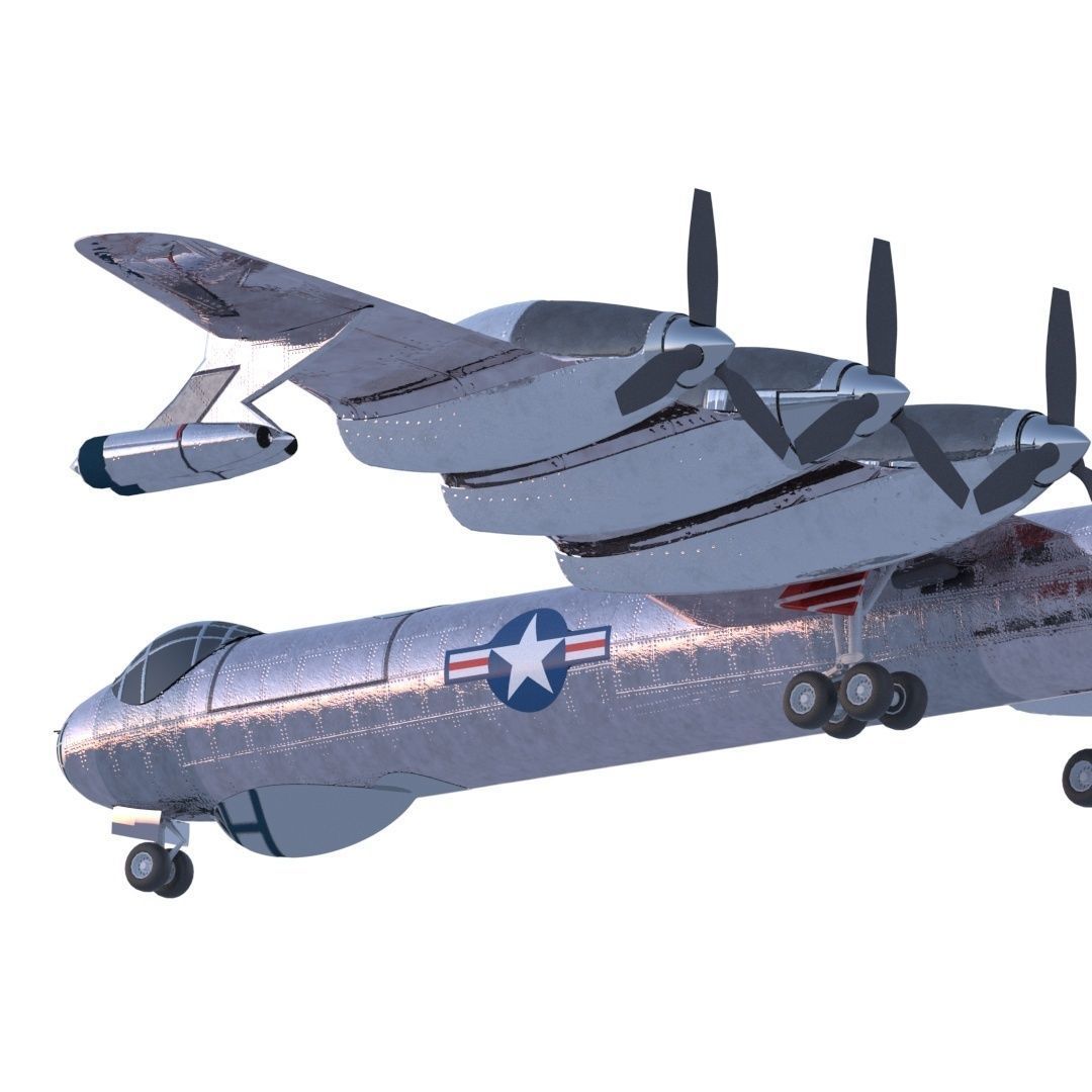 Convair B-36 Peacemaker 3D model_6