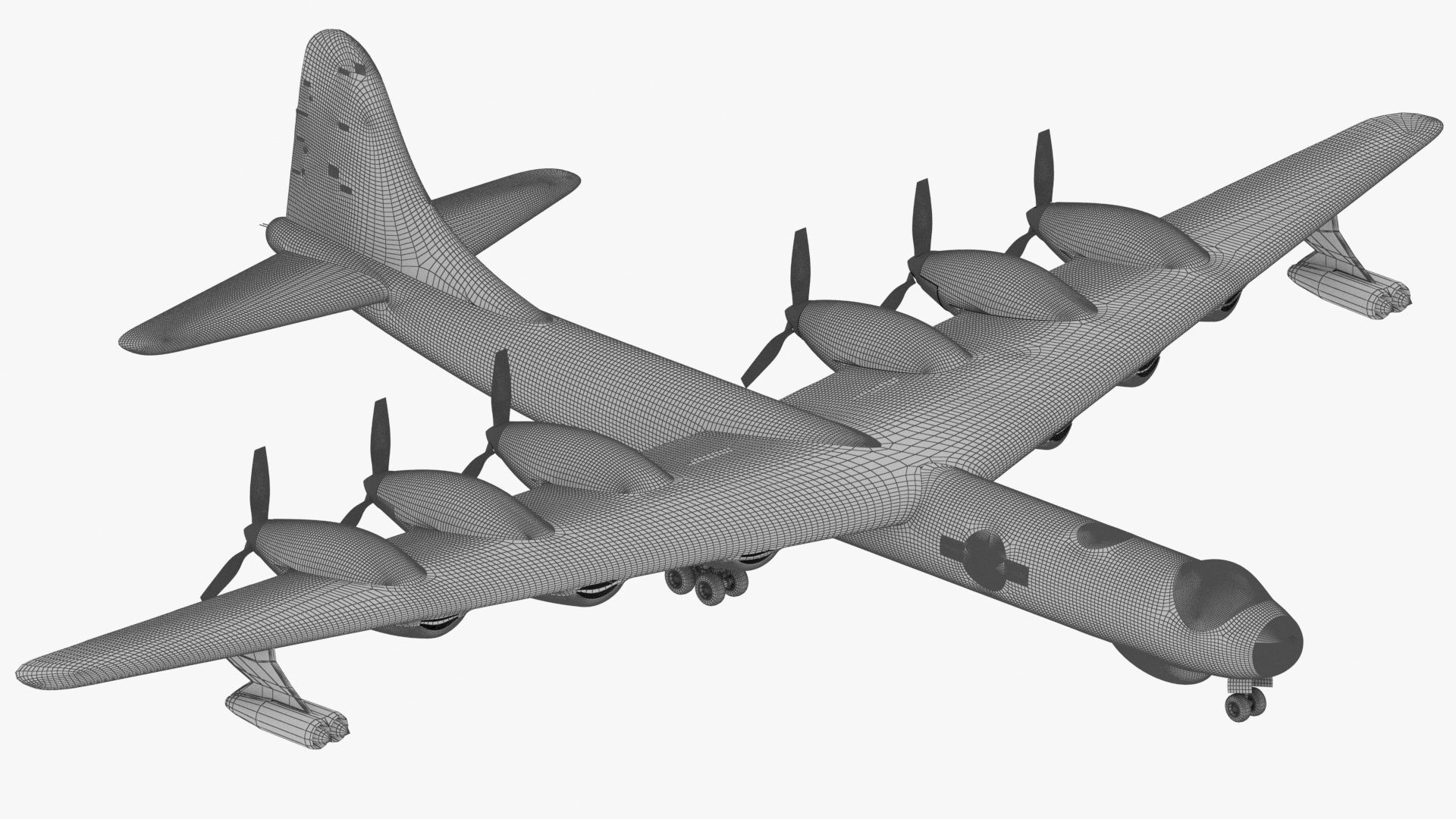 Convair B-36 Peacemaker 3D model_17