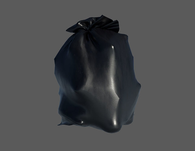 Trashbag garbage bag Low-poly 3D model
