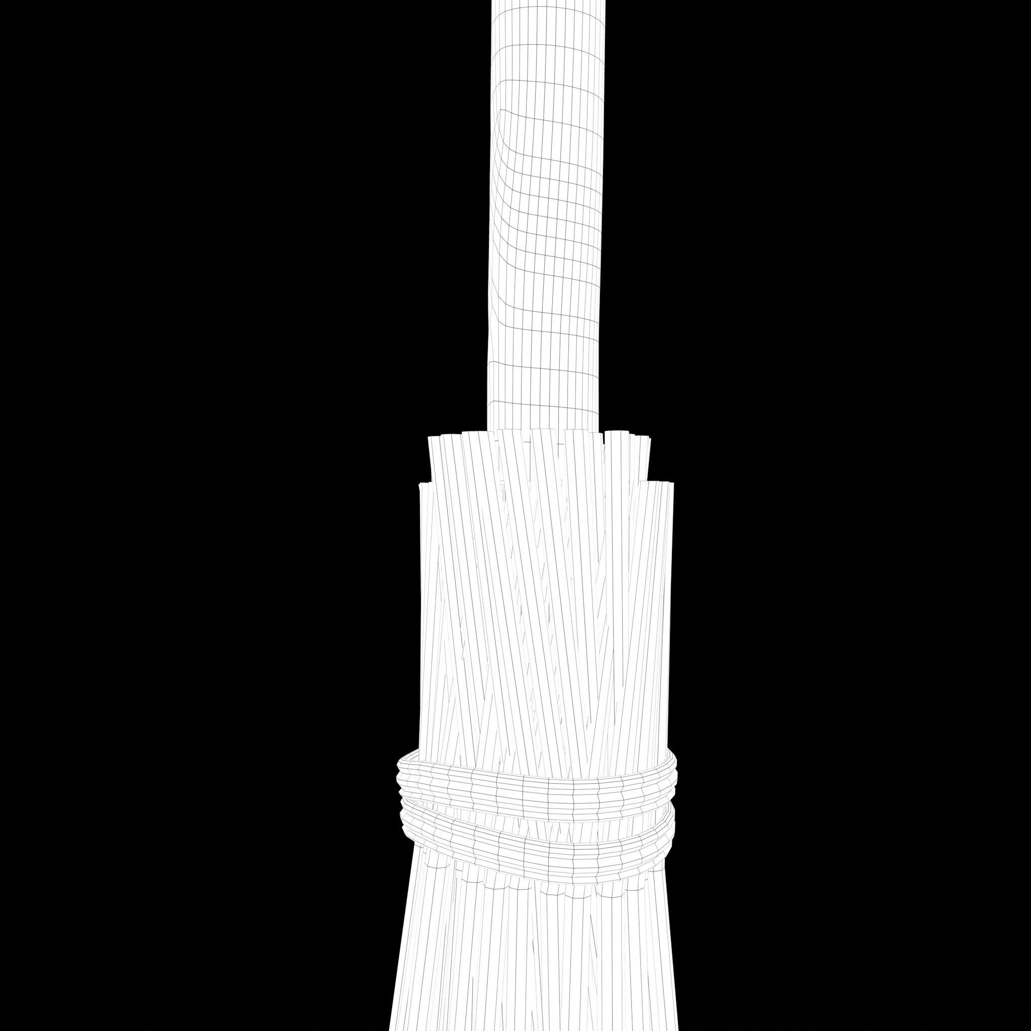 Medieval Style Broom 3D model_27