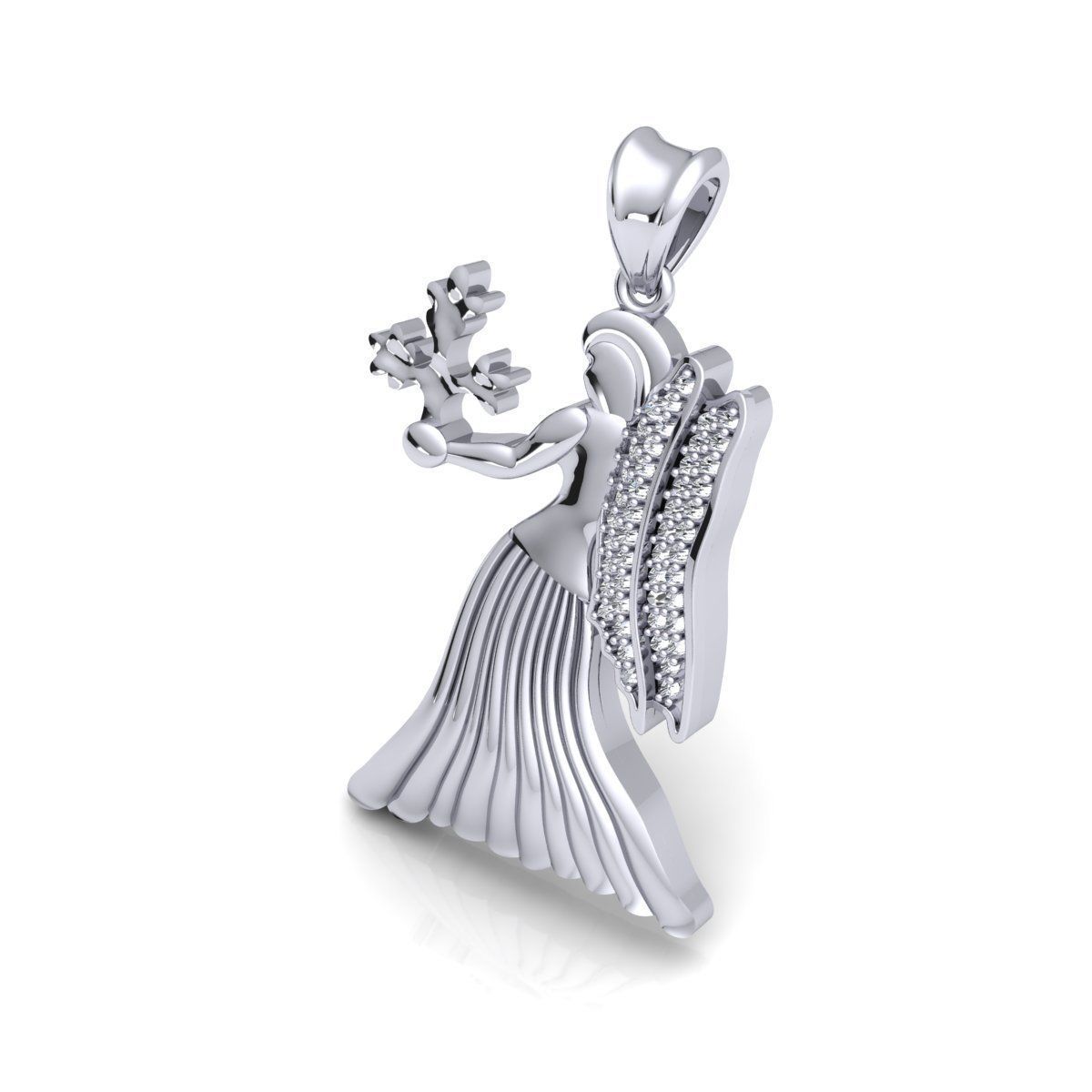 Virgo Pendent 3d Model 3D print model_6