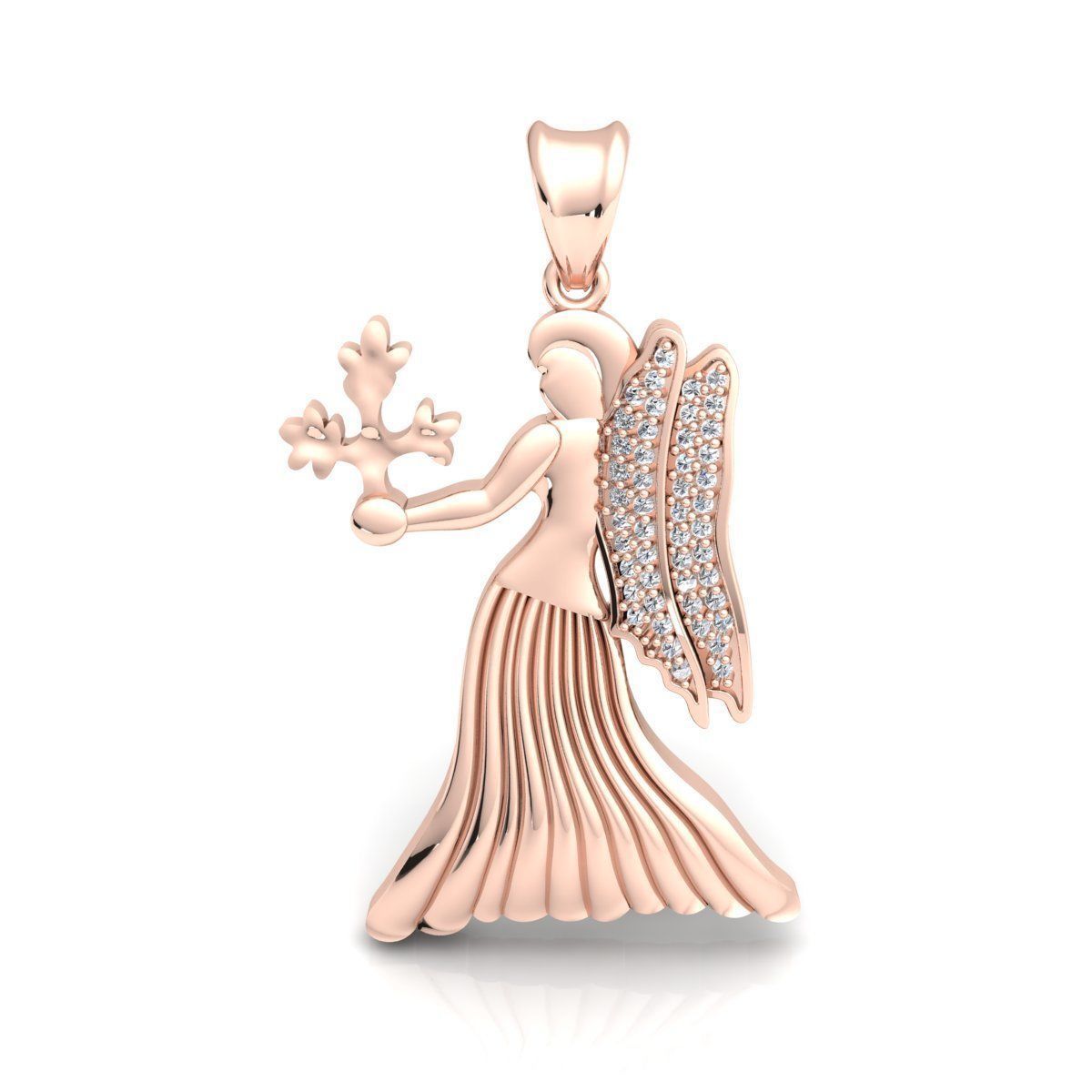 Virgo Pendent 3d Model 3D print model_3