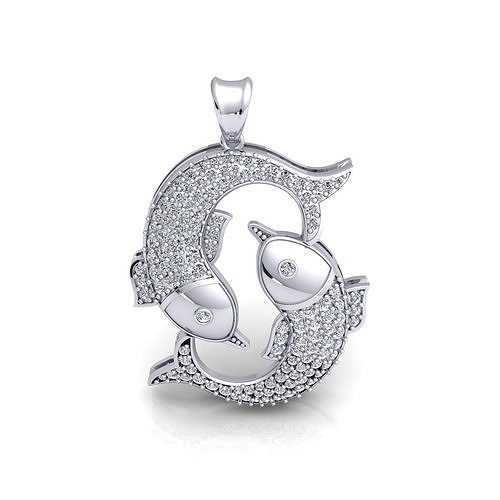 Pisces Pendent 3d Model 3D print model