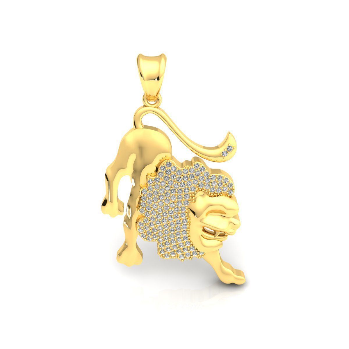 Leo Pendent 3d model 3D print model_6